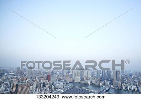 Cityscape In Tokyo, Japan View Large Photo Image Stock Photo - Cityscape In Tokyo, Japan. Fotosearch