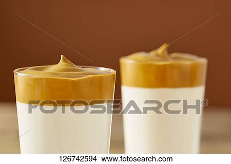 Dalgona coffee View Large Photo Image Picture - Dalgona coffee. Fotosearch