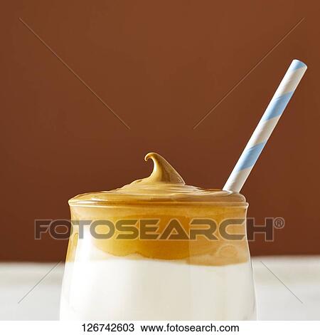 Stock Image - Dalgona coffee. Fotosearch