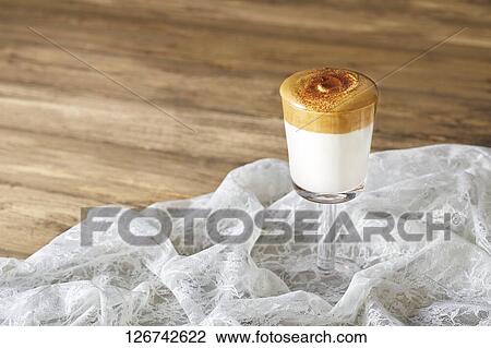 Stock Image - Dalgona coffee. Fotosearch