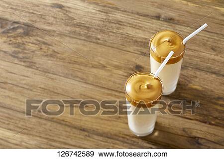 Stock Photo - Dalgona coffee. Fotosearch