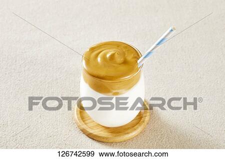 Stock Photo - Dalgona coffee. Fotosearch