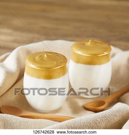 Stock Photo - Dalgona coffee. Fotosearch