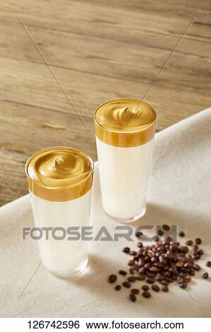 Stock Photograph - Dalgona coffee. Fotosearch