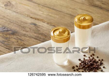 Stock Photography - Dalgona coffee. Fotosearch