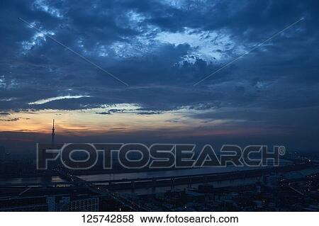 Dramatic Tokyo cityscape View Large Photo Image Stock Photo - Dramatic Tokyo cityscape. Fotosearch