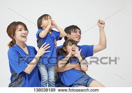 Family Watching A Game And Cheering View Large Photo Image Stock Photo - Family Watching A Game And Cheering. Fotosearch