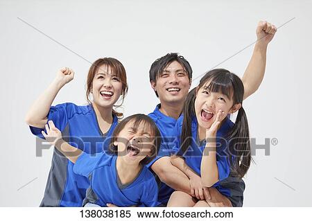 Family Watching A Game And Cheering View Large Photo Image Stock Photography - Family Watching A Game And Cheering. Fotosearch
