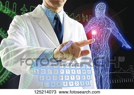 Stock Image - Futuristic medicine. Fotosearch