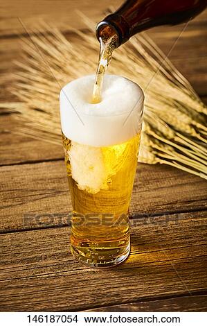 Picture - Glass of beer. Fotosearch