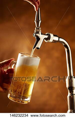 Picture - Glass of beer. Fotosearch