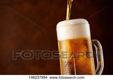 Glass of beer View Large Photo Image Picture - Glass of beer. Fotosearch