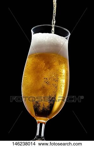 Picture - Glass of beer. Fotosearch