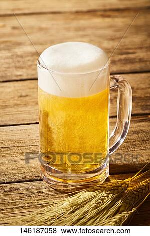 Glass of beer View Large Photo Image Stock Photo - Glass of beer. Fotosearch
