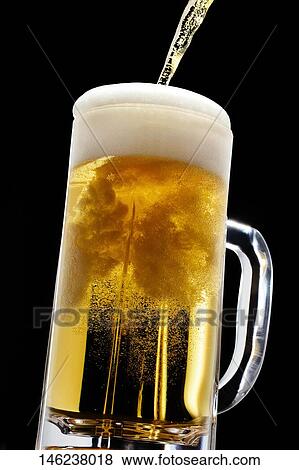 Glass of beer View Large Photo Image Stock Photo - Glass of beer. Fotosearch