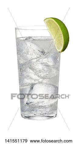 Glass Of Soda With Slice Of Lime View Large Photo Image Stock Photo - Glass Of Soda With Slice Of Lime. Fotosearch