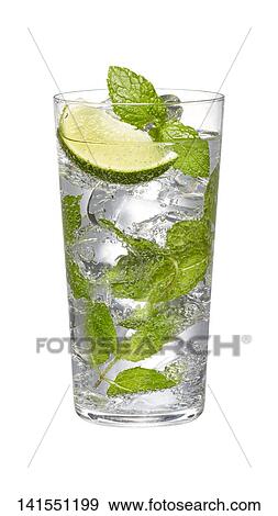 Glass Of Soda With Slice Of Lime View Large Photo Image Stock Photo - Glass Of Soda With Slice Of Lime. Fotosearch