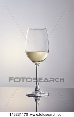 Stock Image - Glass of wine. Fotosearch