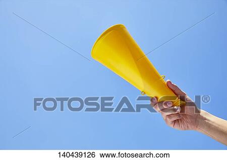 Hand With A Megaphone View Large Photo Image Stock Photograph - Hand With A Megaphone. Fotosearch
