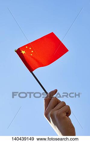 Hand With Chinese Flag View Large Photo Image Stock Photo - Hand With Chinese Flag. Fotosearch