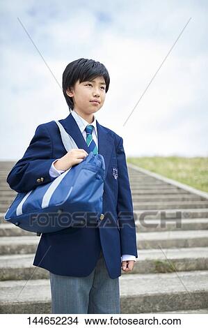 Happy Japanese teenager outdoors View Large Photo Image Picture - Happy Japanese teenager outdoors. Fotosearch