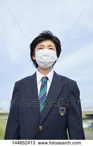 Happy Japanese teenager outdoors View Large Photo Image Stock Image - Happy Japanese teenager outdoors. Fotosearch