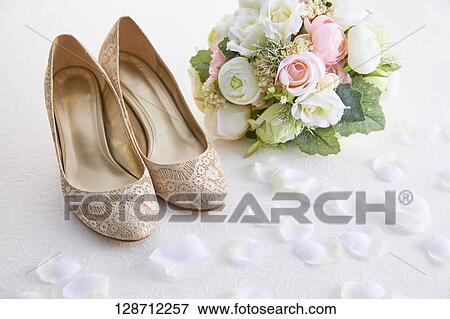High Heels With Flowers View Large Photo Image Stock Photo - High Heels With Flowers. Fotosearch