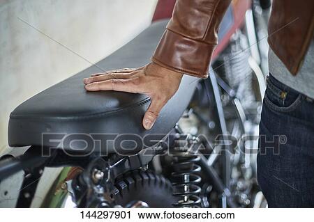 Stock Image - Japanese biker. Fotosearch