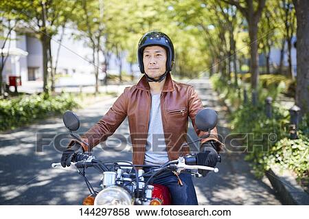 Japanese biker View Large Photo Image Stock Photo - Japanese biker. Fotosearch