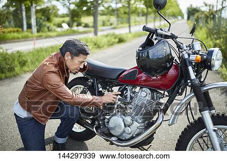 Japanese biker View Large Photo Image Stock Photo - Japanese biker. Fotosearch