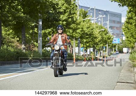 Japanese biker View Large Photo Image Stock Photo - Japanese biker. Fotosearch
