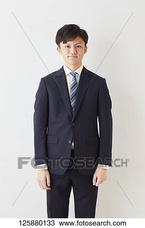 Stock Image - Japanese businessman portrait. Fotosearch