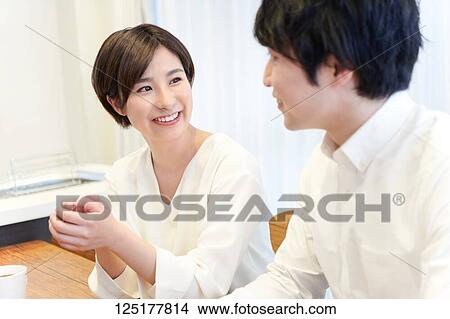 Japanese couple at home View Large Photo Image Picture - Japanese couple at home. Fotosearch
