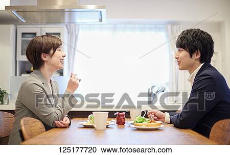 Japanese couple at home View Large Photo Image Stock Image - Japanese couple at home. Fotosearch