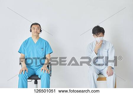 Japanese doctor and patient View Large Photo Image Stock Image - Japanese doctor and patient. Fotosearch