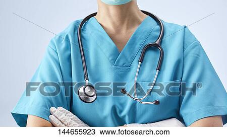 Stock Image - Japanese doctor. Fotosearch