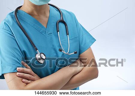 Stock Image - Japanese doctor. Fotosearch