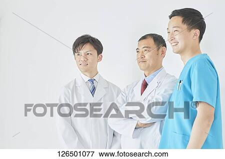 Stock Photo - Japanese doctors. Fotosearch