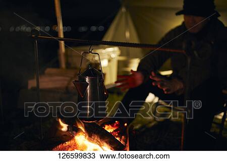 Japanese man solo camping View Large Photo Image Stock Image - Japanese man solo camping. Fotosearch
