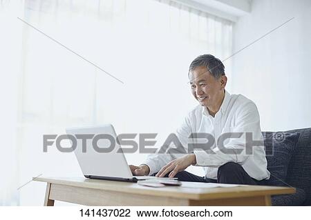 Japanese Senior At Home View Large Photo Image Stock Image - Japanese Senior At Home. Fotosearch