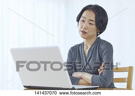Japanese Senior At Home View Large Photo Image Stock Image - Japanese Senior At Home. Fotosearch