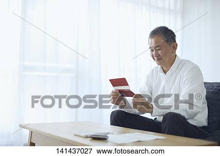 Japanese Senior At Home View Large Photo Image Stock Photo - Japanese Senior At Home. Fotosearch