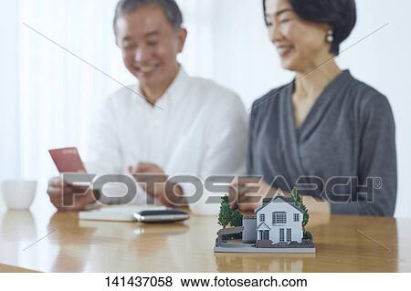 Japanese Senior Couple In The Room View Large Photo Image Stock Photo - Japanese Senior Couple In The Room. Fotosearch