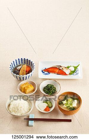 Picture - Japanese style breakfast. Fotosearch