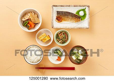 Japanese style breakfast View Large Photo Image Stock Image - Japanese style breakfast. Fotosearch