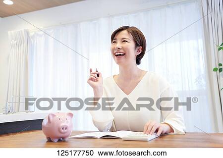 Japanese woman at home View Large Photo Image Stock Image - Japanese woman at home. Fotosearch