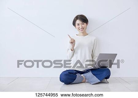 Stock Photography - Japanese woman portrait. Fotosearch