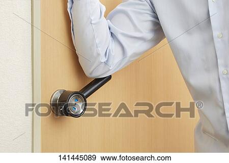 Man Opening The Door View Large Photo Image Stock Photo - Man Opening The Door. Fotosearch