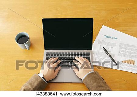 Man using laptop View Large Photo Image Stock Image - Man using laptop. Fotosearch