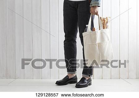 Man With Shopping Bag View Large Photo Image Stock Photo - Man With Shopping Bag. Fotosearch